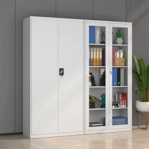 Lateral Metal File Cabinet with Adjustable Shelves Heavy Duty Steel Storage for Office Documents Organization Cold Rolled Steel