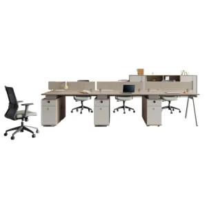 Latest Design Luxury Modern Wooden Modular Office Desks and Workstations Computer Table Contemporary Staff Desk