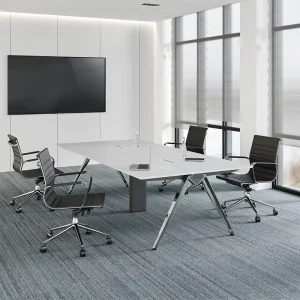 Latest Modern Large Modular Conference Table for 4 8 10 12 People Meeting Room Furniture for Home School Use