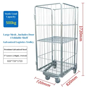 Laundry Roll Cage Laundry Cage Trolley Laundry Wire Cage Laundry Mesh Cage Hotel Hospital Nursing Home Clinic Medical Center