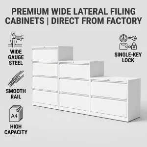 Law Office Steel Filing Cabinet Lockable Legal Size Drawer Document Safe
