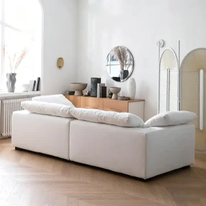 Lazy Sofa Vacuum Compressed Sofa White with Armrests Modular Combination Sofa Suitable for Living Room Apartment and Hotel