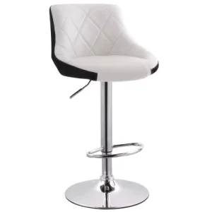 Leather Adjustable Metal Swivel Counter Height Modern Luxury Kitchen Design High Stools Bar Chairs for Bar Table