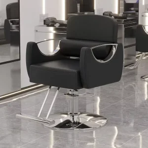 Leather Barber Chair Reclining Rotatable Lifting Luxury Design for Hair Salon Barber Shop