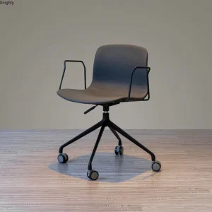 Leather Executive Office Chair Nordic Boss Computer Chair Lift Swivel Armchair with Armrests Modern Bedroom Backrest