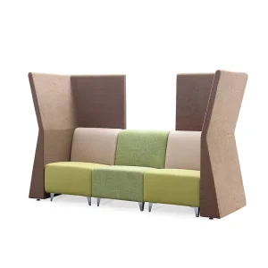 Leather High Armrest Square Design Customer Waiting Rest Waiting Public Area Row Seats Hospital Waiting Chairs