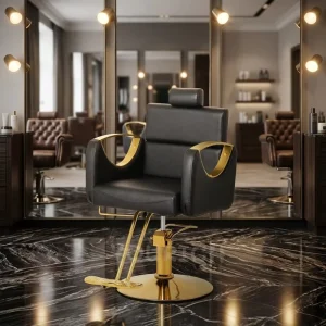 Leather Portable Salon Barber Chair for Barbershop Hydraulic Styling Chair with Ergonomic Design