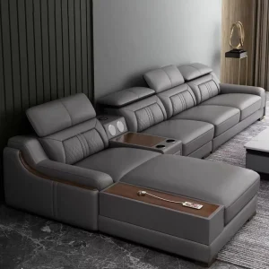 Leather Sofa Luxury Couches 7 Seater Sofa Set Sectional Corner Modular Modern Sofa Living Room L Shape Couch