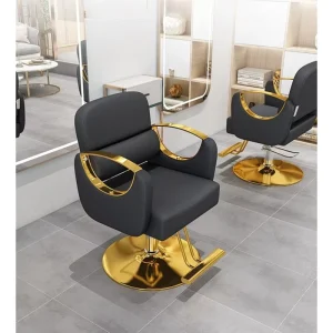 Leather Swivel Adjustable Barber Chair Commercial Salon Furniture Eco Friendly Contemporary Design