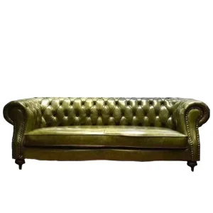Leather Three Seat Modern Living Room Hotel Sofa