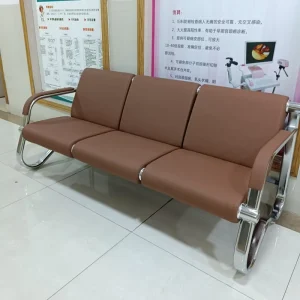 Leather Waiting Chairs Hospital Public Reception Seating Clinic Lobby Airport Station Office Waiting Area School Outdoor