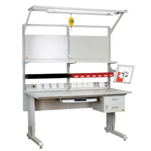 Leenol Heavy Table ESD Workbench Lab Bench Electronic Work Table Lab Furniture Adjustable Workbench Lab Workbench