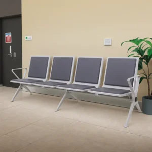Leer Indoor Reception Room Area Stainless Steel Airport Waiting Chair Office Company Hospital Bench for Outdoor Hotel