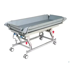 Leho Bath Trolley Shower PVC Mattress Hospitals Bed Shower Hydraulic for Elderly Disabled Hospital Beds Bath Bed
