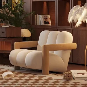 Leisure Chairs Living Room Home Office Single Sofa Retro Designer Small Apartment Internet Celebrity Rest Area Reception