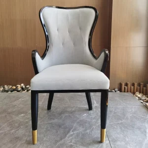 Leisure Hotel Private Room Luxury Restaurant Chairs Upholstered Dining Chairs Catering Furniture