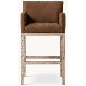 Leisure Modern Leather Dining Chair with Wood Frame Apartment Comfort Home Furniture