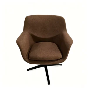 Leisure Sofa Chair Fixed Armrests Non Adjustable Italian Minimalist for Hotel Sales Office Model Room Company Lobby Reception