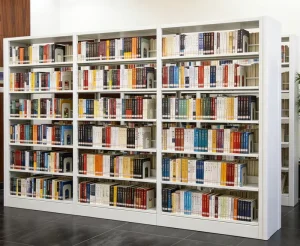 Library Book Case Bookstore Steel Books Shelf Metal Library Bookshelves Office Metal Bookshelf Metallic Reading Room Book Shelf
