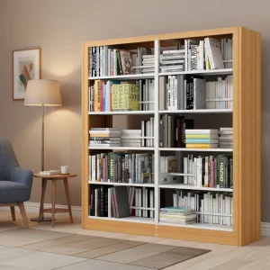 Library Bookshelves Adjustable Bookcases Floor Standing Steel Models