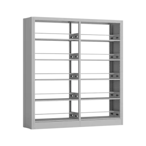 Library Furniture Steel Book Shelf Double Sided Reading Room Book Rack Boltless Metal Library Shelving
