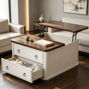 Lift Top Coffee Table with Storage Square Coffee Tables with Storage Drawers and Large Hidden Compartment
