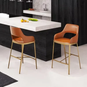 Light Luxury Bar Stool Internet Popular High Stool Home Nordic Fashion Modern Simple Bar Chair Designer Style HD 7106