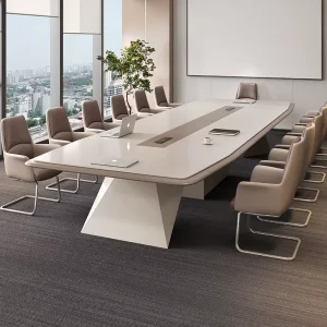 Light Luxury Conference Table Rectangular Design Simple Training Large Negotiation Elegant Meeting Office