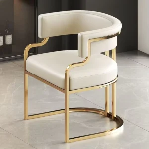 Light Luxury Dining Chairs Home Makeup Chairs Hotel Reception Sales Offices Negotiation for Sofas Nail Salon Backrests