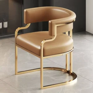 Light Luxury Dining Chairs Home Makeup Chairs Hotel Reception Sales Offices Negotiation for Sofas Nail Salon Backrests