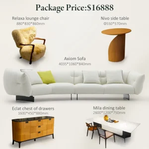 Light Luxury Home Sofa Dining Table Sets Custom Living Room Villa Full Furniture Lounge Chair Table Couch Sofa Decor Dream House