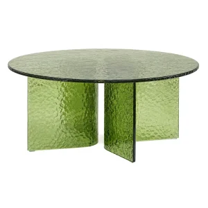 Light Luxury Italian Living Room Home Coffee Table Simple Modern Tea Table Creative Round Glass Tea Table
