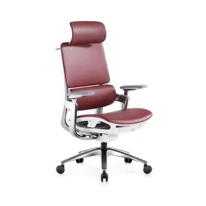 Light Luxury Modern Genuine Leather Executive Office Home Computer Swivel Chair Comfortable Long Sitting Adjustable Headrest