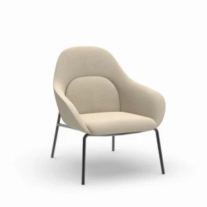 Light Luxury Modern Minimalist Single Armchair Sofa Leisure Lounge Chair for Office Reception Meeting Room and Living Room