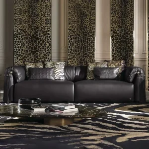 Light Luxury Modern Sectional Sofa Convertible for Apartment Mall Basement Living Rooms High Density Sponge Sofa Set