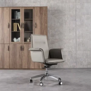 Light Luxury Office Furniture Office Chair Genuine Leather Conference Room Ergonomics Front Executive Chair