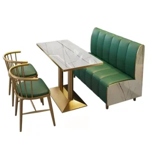 Light Luxury Restaurant Furniture Dining Table with Chairs Coffee Shop Furniture Dining Set Cafe Tables and Chairs