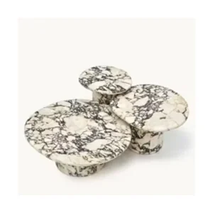Light Luxury Simple Coffee Table Natural Marble Table Calacatta Viola Marble Stone Coffee Table
