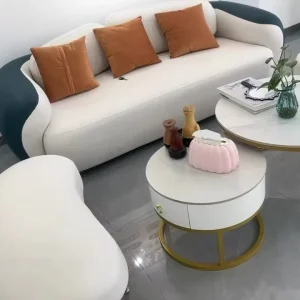 Light Luxury Simple Office Sofa Combination for Beauty Salon Reception Area & Clothing Shop Negotiation for Rest & Reception