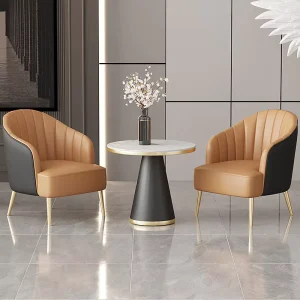 Light Luxury Sofa Chair Business Reception Seat for Hotel Club Sales Office 4S Store Lobby