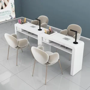 Light Luxury Technician Manicure Table Nail Care Salon Furniture Nail Table Manicure Cabinet for Nail Gel
