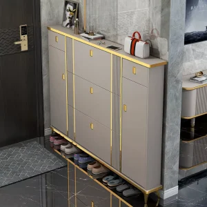 Light Luxury Ultra thin Shoe Cabinet Home Door Doorway Cabinet Body Indoor Small Rack