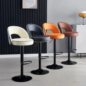 Light Luxury bar Chair Home Lift High Stool Modern Simple Back Stool Hotel Front Desk Cashier Commercial bar Stool