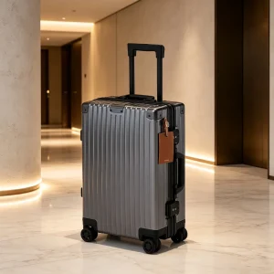 Light Weight All Metal Aluminum Travel Luggage Hard Shell Trolley Suitcase Silent Universal Wheels Carry