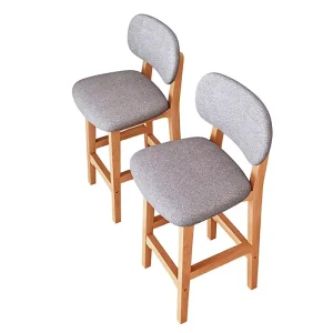 Light luxury Modern Minimalist Style Wood Bar Furniture Height adjustable Commercial and Home Use Bar Stool From China