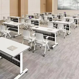 Lightweight Easy Carry Folding Training Table School Classroom Study Desk Company Staff Training Working Table