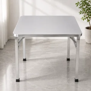 Lightweight Portable Modern Stainless Steel Folding Table for Outdoor Dining Hotel Catering Use