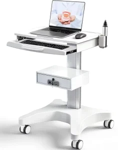 Likaymo OC 3 Mobile Integrated Medical Dental Laptop Trolley Cart with Drawer for Dentist or Beauty Hospital Use