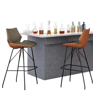 [Limited 399 Special Offer] American Light Luxury Steel Industrial Style High Bar Stool HD 703