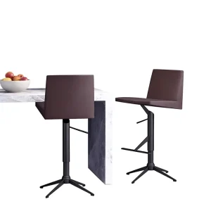 [Limited Special Offer] Modern Minimalist Adjustable Bar Stool High Chair American Light Luxury PU Leather Carbon Steel Frame